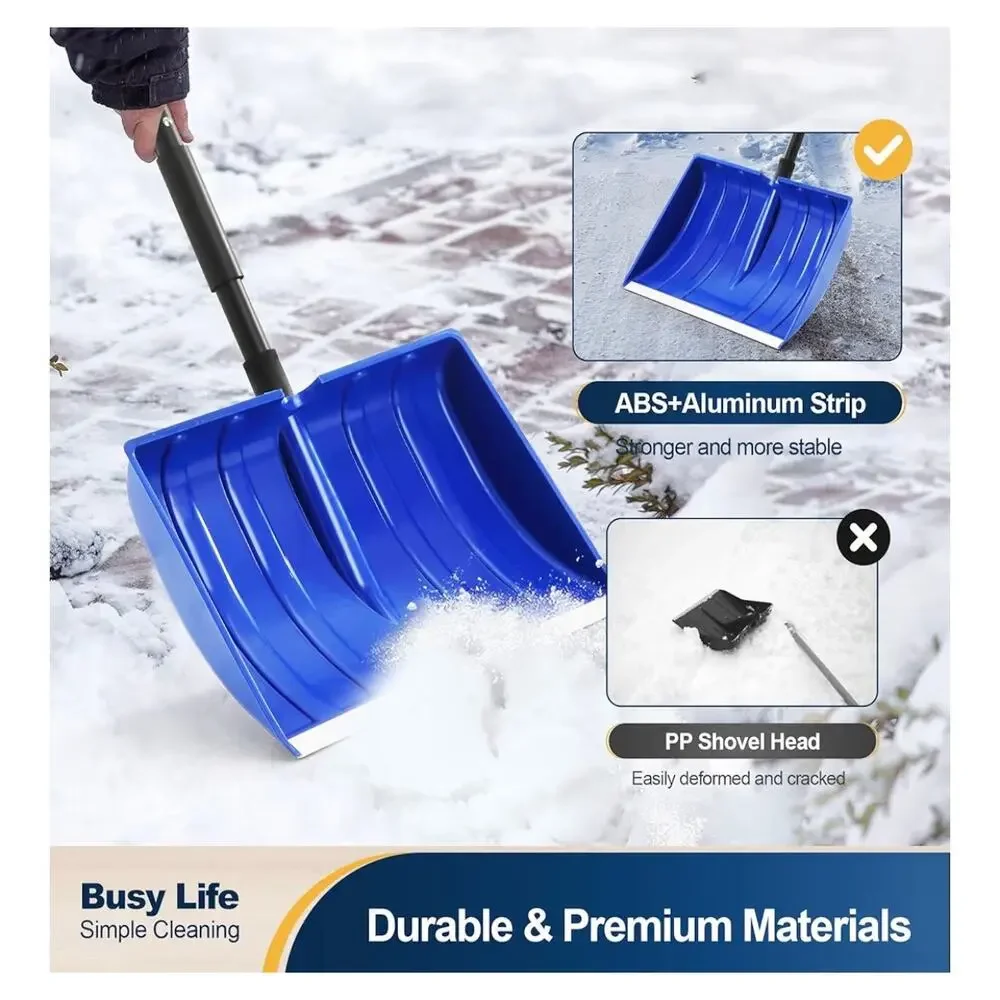 Large Capacity Snow Shovel with Adjustable Handle – 16